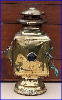 Vintage Gray & Davis Antique Brass Automobile Car Headlight Lantern