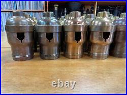 #100 FAT-BOY SOCKET SHELLS, Pull Chain, made by ARROW, VINTAGE, lamp parts, lot A