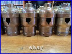 #100 FAT-BOY SOCKET SHELLS, Pull Chain, made by ARROW, VINTAGE, lamp parts, lot A