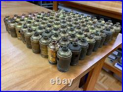 #100 Vintage Standard size push-thru socket shells, Vintage, lamp parts