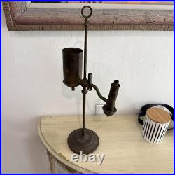1860-70's C. A. Kleeman Kero Oil Student Lamp For Parts