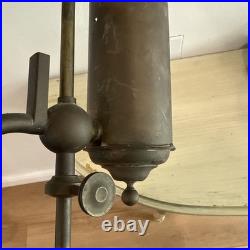 1860-70's C. A. Kleeman Kero Oil Student Lamp For Parts