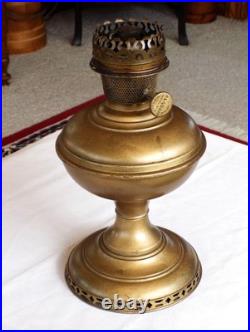 1915 ALADDIN No. 6 BRASS OIL LAMP ALL Orig Parts, No WICK 1928 Model Chimney