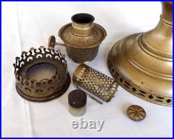 1915 ALADDIN No. 6 BRASS OIL LAMP ALL Orig Parts, No WICK 1928 Model Chimney