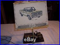 1919 1974 Chevy GM Pickup Truck Vintage Dealer Salesman's Desk Lamp Original