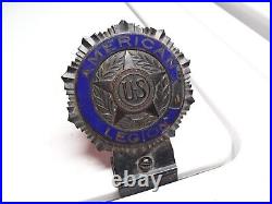 1920s Antique American Legion License plate topper Vintage Chevy Ford Hot Rod 32