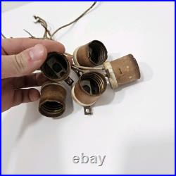 1930's Antique Vintage Virden Winthrop Ceiling Light Fixture (For Parts/ Repair)