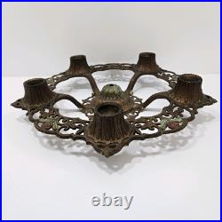 1930's Antique Vintage Virden Winthrop Ceiling Light Fixture (For Parts/ Repair)