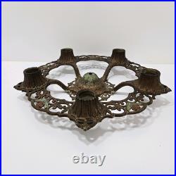 1930's Antique Vintage Virden Winthrop Ceiling Light Fixture (For Parts/ Repair)