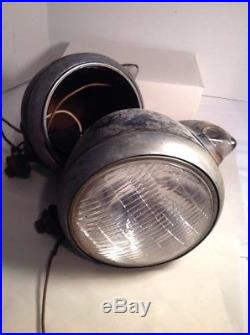 1930's Vintage Guide Head Lamps Hot Rod Antique With Turn Marker Lights