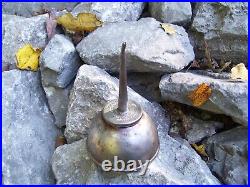 1930s Antique OIL Can Marked Ford Vintage Chevy Ford Hot Rod gm rat bomb oiler