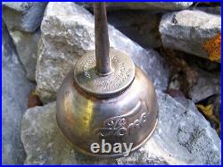 1930s Antique OIL Can Marked Ford Vintage Chevy Ford Hot Rod gm rat bomb oiler