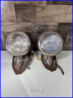 1940 1941 Ford Truck COE Headlights w Stands Original Panel Pickup 1947 Cabover