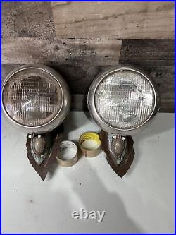 1940 1941 Ford Truck COE Headlights w Stands Original Panel Pickup 1947 Cabover
