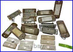 1940-50'S CHEVROLET Chevy TRUCK Vintage Lamp GLASS LENS DOME LIGHT Old parts Lot