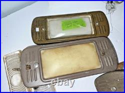 1940-50'S CHEVROLET Chevy TRUCK Vintage Lamp GLASS LENS DOME LIGHT Old parts Lot