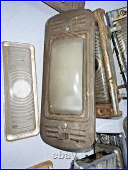 1940-50'S CHEVROLET Chevy TRUCK Vintage Lamp GLASS LENS DOME LIGHT Old parts Lot