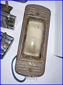 1940-50'S CHEVROLET Chevy TRUCK Vintage Lamp GLASS LENS DOME LIGHT Old parts Lot