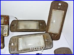 1940-50'S CHEVROLET Chevy TRUCK Vintage Lamp GLASS LENS DOME LIGHT Old parts Lot