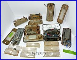 1940-50'S CHEVROLET Chevy TRUCK Vintage Lamp GLASS LENS DOME LIGHT Old parts Lot