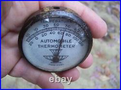 1940s Antique Automobile visor thermometer Vintage Chevy Ford Hot Rod 48 55 39
