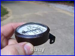 1940s Antique auto Thermometer gauge Vintage Chevy Ford Hot rat Rod gm 55 57 39