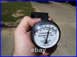 1940s Antique auto Thermometer gauge Vintage Chevy Ford Hot rat Rod gm 55 57 39