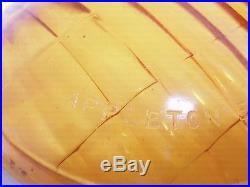 1941 Cadillac Fog Lamp Glass Lens Amber Tint SET of two OEM Authentic VINTAGE