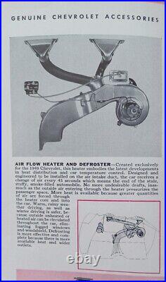 1949 1950 1951 1952 Original Gm Chevrolet Accessory Airflow Heater Defroster