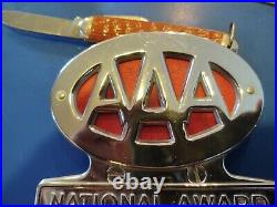 1950s 1953 Antique AAA auto License Plate topper Vintage Chevy Ford Hot Rat Rod