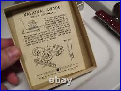 1950s Antique AAA nos trunk lid badge emblem Vintage Chevy Ford Hot rat Rod 55