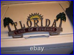 1950s Antique Florida License plate topper Vintage Chevy Ford Hot rat street Rod