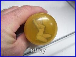 1950s Antique Steering wheel pinup Knob Girl Vintage Chevy Ford Hot rat Rod 57