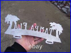 1950s Antique Tampa License plate Topper Vintage Chevy Ford rat Hot Rod gm bomb