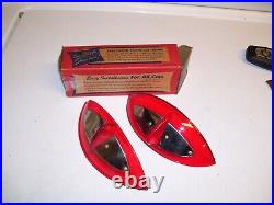 1950s Antique nos Caddie-eye Headlight Visors Vintage Chevy Ford Hot rat Rod 55