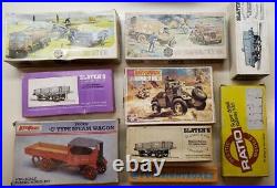 1970's Vintage Model Kits + Train Parts (Matchbox, Slater's, Keil Kraft and More)