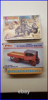 1970's Vintage Model Kits + Train Parts (Matchbox, Slater's, Keil Kraft and More)
