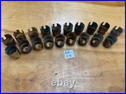 #19 Vintage, 2-Screw Mica Shells, Original Finish, lamp parts, Tiffany