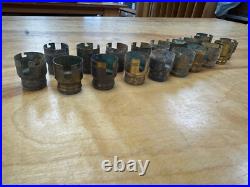 #19 Vintage, 2-Screw Mica Shells, Original Finish, lamp parts, Tiffany