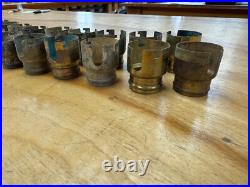 #19 Vintage, 2-Screw Mica Shells, Original Finish, lamp parts, Tiffany