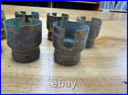 #19 Vintage, 2-Screw Mica Shells, Original Finish, lamp parts, Tiffany