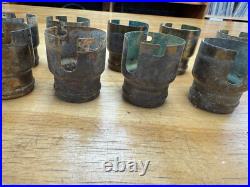 #19 Vintage, 2-Screw Mica Shells, Original Finish, lamp parts, Tiffany
