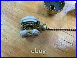 #1 Vintage, BRYANT, In-line Pull Chain Switch, with original liners, lamp parts
