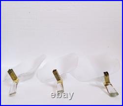 1 of 3 Murano Glass Leafs by Franco Luce, Vintage Chandelier Parts, Italy 60s