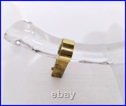 1 of 3 Murano Glass Leafs by Franco Luce, Vintage Chandelier Parts, Italy 60s