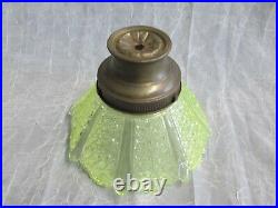 1x VASELINE Daisy & Button Antique Glass LAMP SHADE Bronze Fitter No Wires Parts