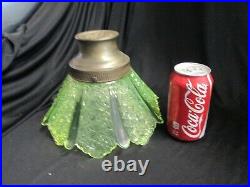 1x VASELINE Daisy & Button Antique Glass LAMP SHADE Bronze Fitter No Wires Parts