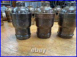 #20 Matching, Vintage, HUBBELL, Shells and Paddle Interiors, lamp parts, lighting
