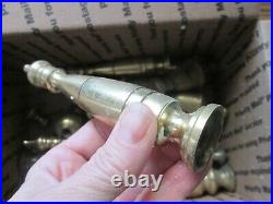 21 Vintage Brass Lamp Finials Light Topper Fireplace Finial Spacers Light Parts
