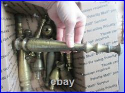 21 Vintage Brass Lamp Finials Light Topper Fireplace Finial Spacers Light Parts